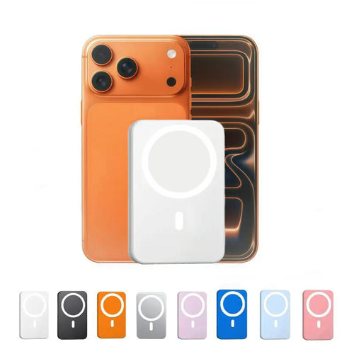 Ultra-Compact 5000mAh MagSafe Wireless Power Bank - Fast Charging for iPhone 12 to 17 Pro/Pro Max