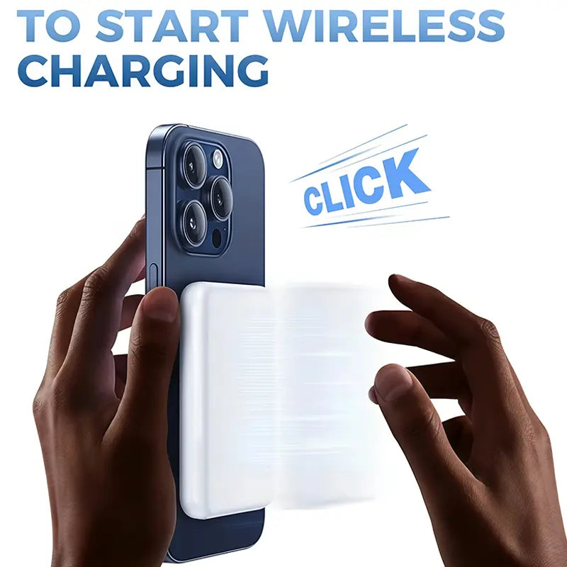 Ultra-Compact 5000mAh MagSafe Wireless Power Bank - Fast Charging for iPhone 12 to 17 Pro/Pro Max
